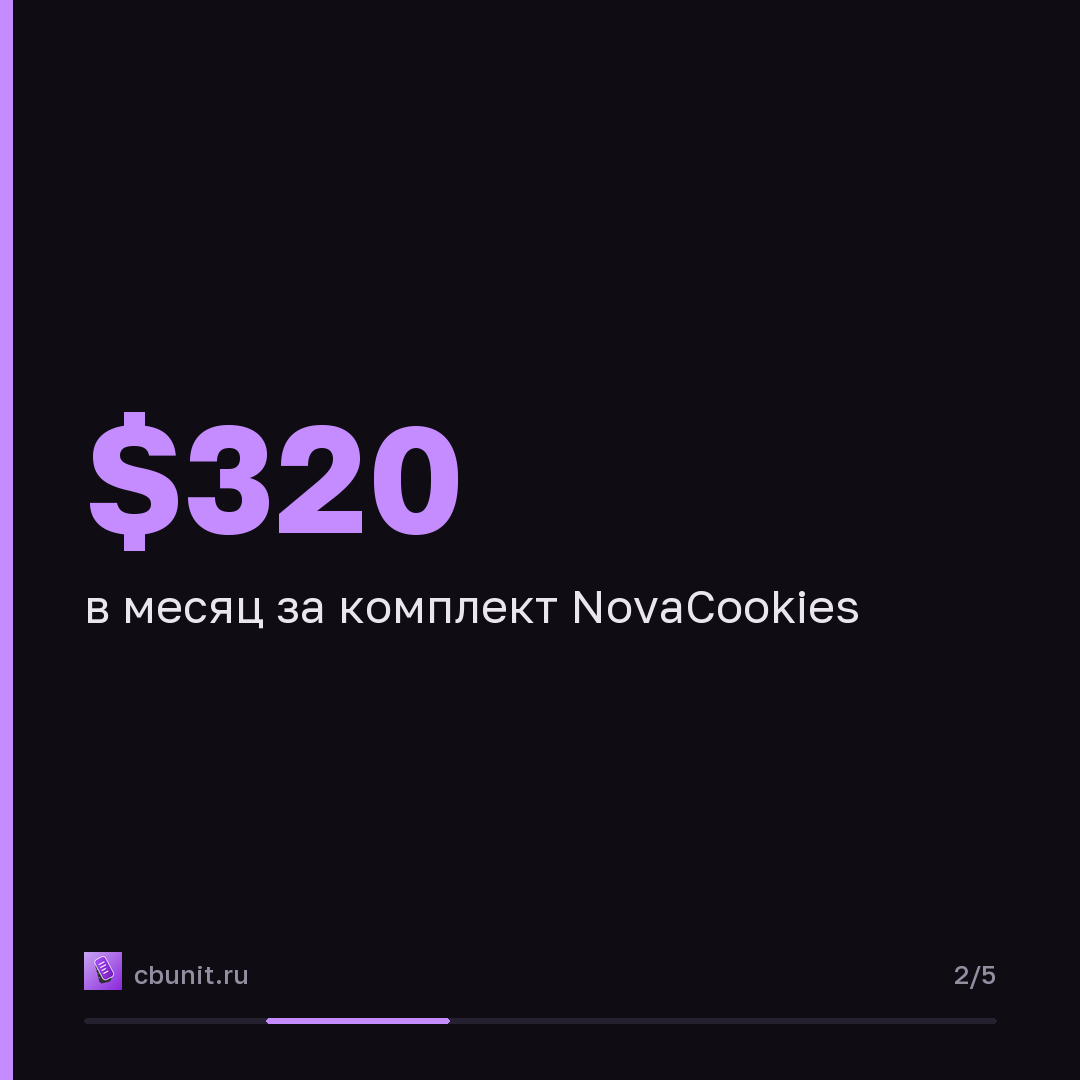 NovaCookies крадет сессии Microsoft 365 за $320 в месяц — карточка 2 из 5